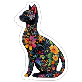 Russian Blue Cat - Sticker - white matte - Front