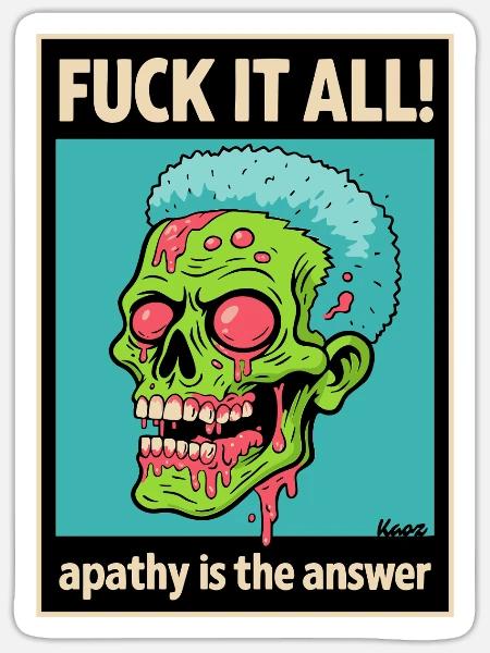  - Sticker - white matte