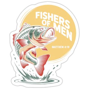 Fisher of Men Emblem - Sticker - white matte - Front
