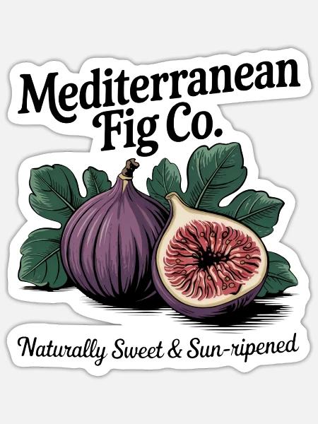 Fig Vintage - Sticker - white matte