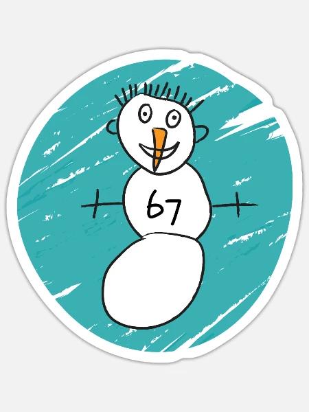 - Sticker - white matte