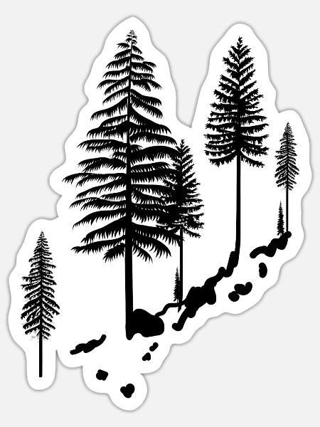 - Sticker - white matte