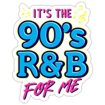 90s R&B Nostalgia RetroTee - Sticker - white matte - Front