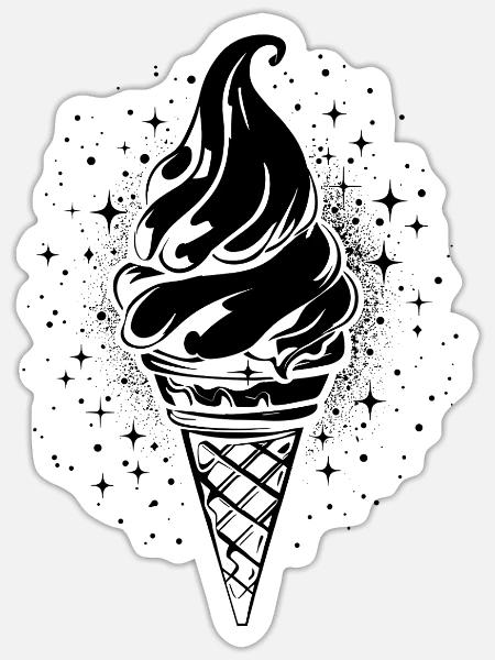 - Sticker - white matte