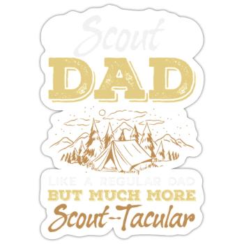 Scout Dad Scouting Camp Leader Father - Sticker - white matte - Front