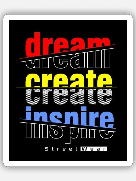 inspire - Sticker - white matte