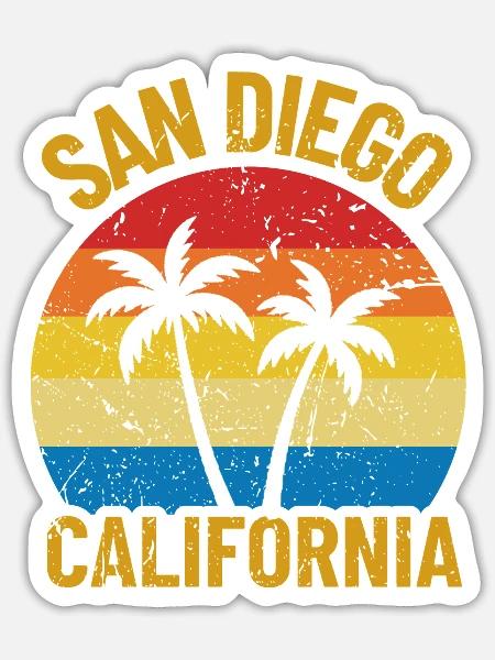 SanDiego - Sticker - white matte