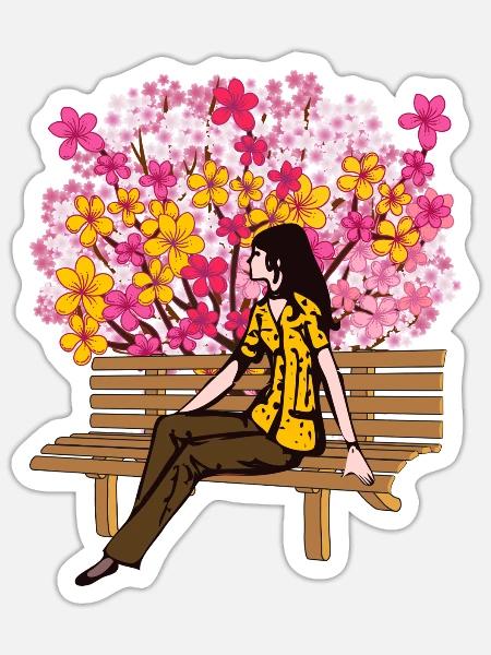  - Sticker - white matte