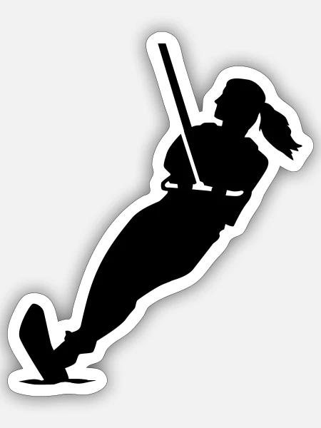 Water skiing - Sticker - white matte