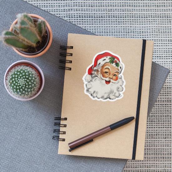 Vintage Santa Claus' Sticker | Spreadshirt
