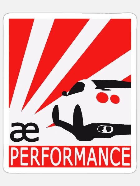ae performance - Sticker - white matte