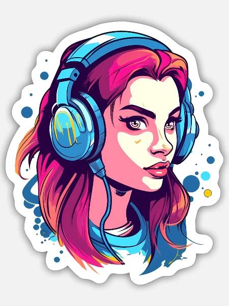 - Sticker - white matte