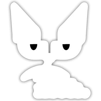 meh - Sticker - white matte - Front
