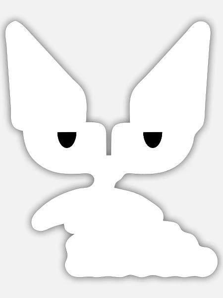 - Sticker - white matte