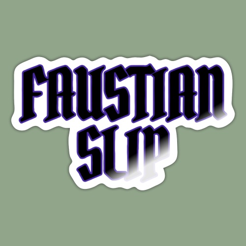 Faustian Slip Logo - Sticker
