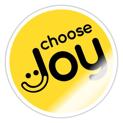 Choose Joy in Yellow (circle) - Sticker
