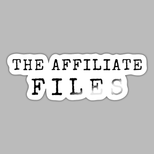 THE AFFILIATE FILES - Stacked - Black Logo - Sticker