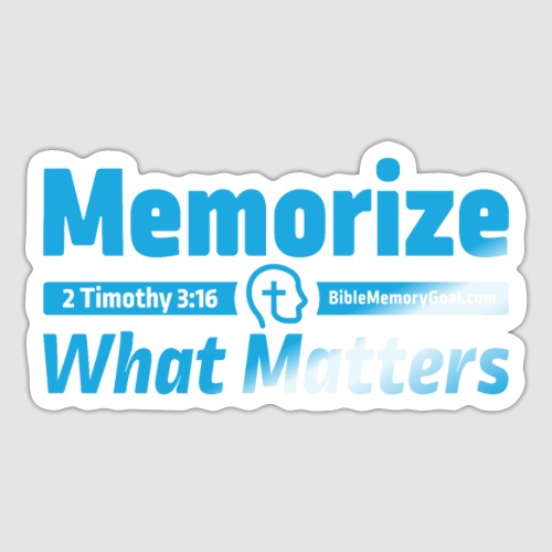 Memorize What Matters Original Design - Sticker