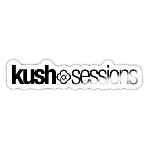KushSessions (black logo) - Sticker