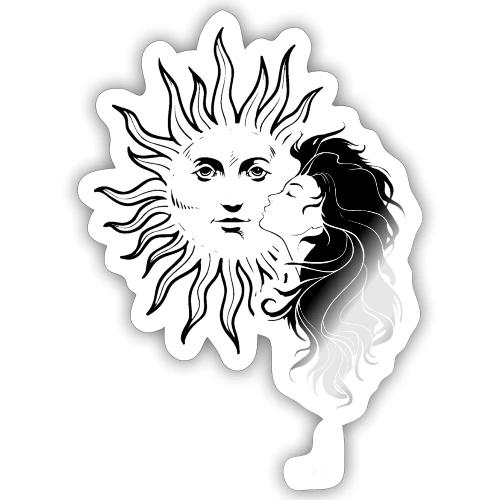 Mystical Girl & Sun - Sticker