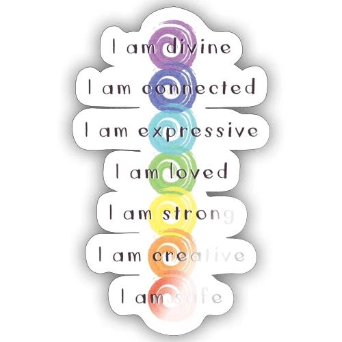 Just For Today Chakras - Sticker