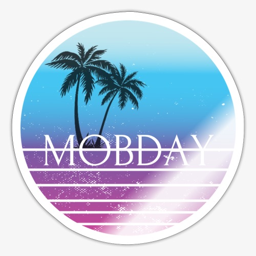Mobday Retro Beach - Sticker