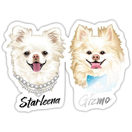 Starleena and Gizmo - Sticker