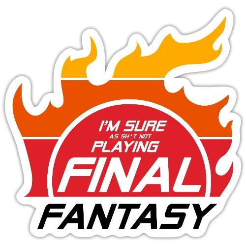 Sure (as sh*t) Not Playing Quote (Light) - Sticker