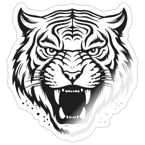 Wild Tiger Fashion, the fury of the feline tiger. - Sticker