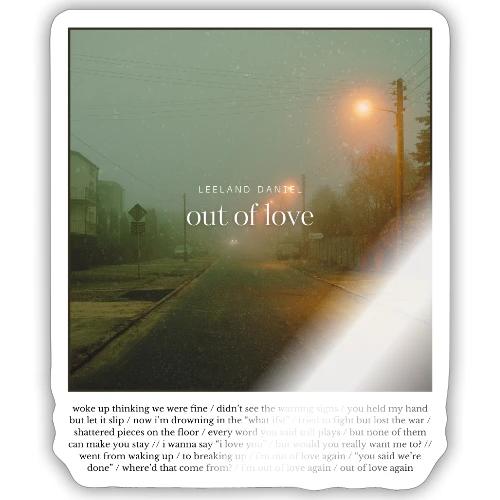 out of love - Sticker