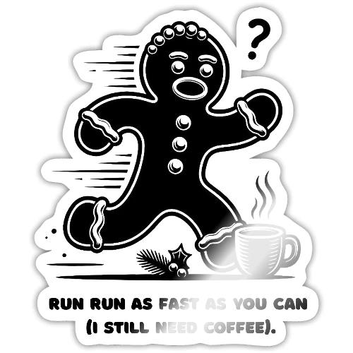 Gingerbread Man T-Shirt - Sticker