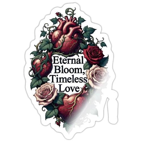 Eternal Bloom Timeless Love Entwined Hearts T-Shir - Sticker