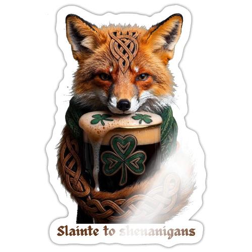 Sly Emerald Fox Toast T-Shirt - Sticker
