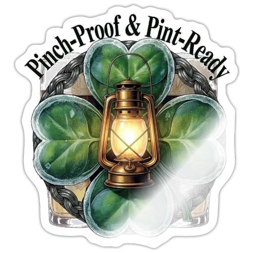 Pinch-Proof Lantern Clover T-Shirt - Sticker