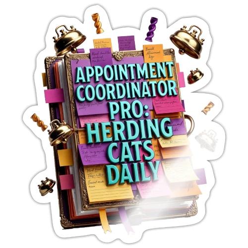 Appointment Coordinator Pro T-Shirt | Herding Cats - Sticker