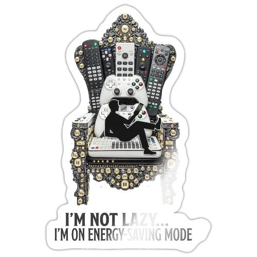 Remote Throne Procrastinator T Shirt, Dad Gift - Sticker