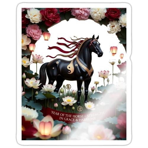 Year of the Horse Harmony T Shirt, Lunar New Year - Sticker