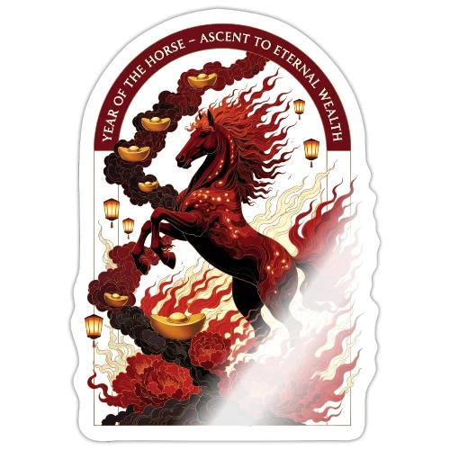 Year of the Horse Rise T Shirt,Lunar New Year Gift - Sticker