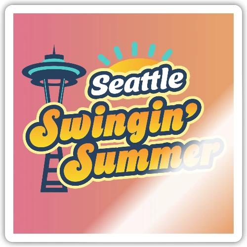 Seattle Swingin' Summer Sticker - Sticker