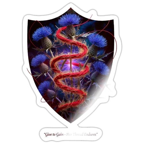 Women’s Day Crimson Thread Matriarch T Shirt, Gift - Sticker