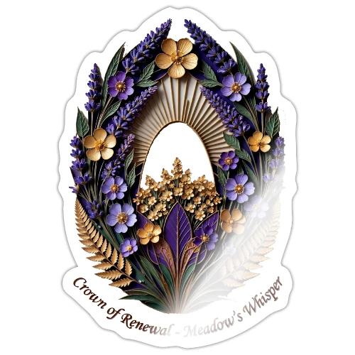 Easter Meadow Crown Renewal T Shirt, Spring Gift - Sticker