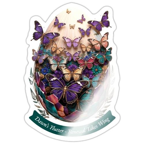 Easter Dawn's Flutter Butterfly T Shirt, Gift - Sticker