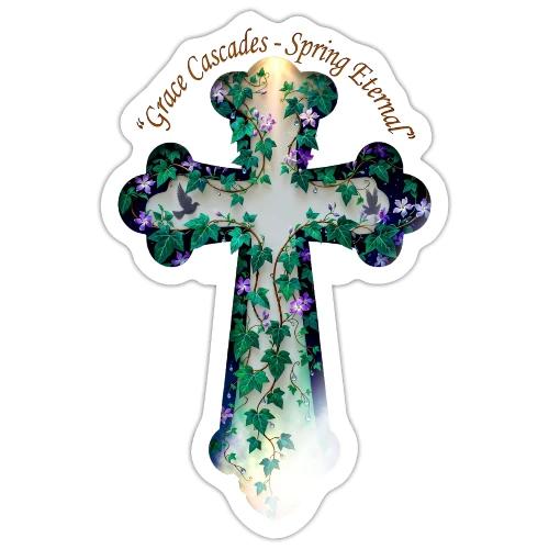 Easter Grace Cascades Eternal T Shirt, Mercy Gift - Sticker
