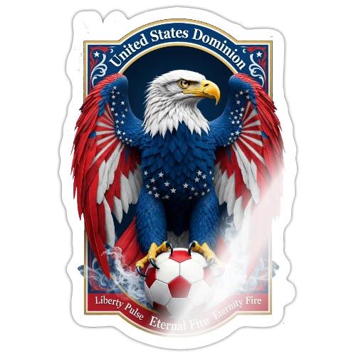 USA Eagle Emblem T Shirt, USA Soccer Pride Gift - Sticker