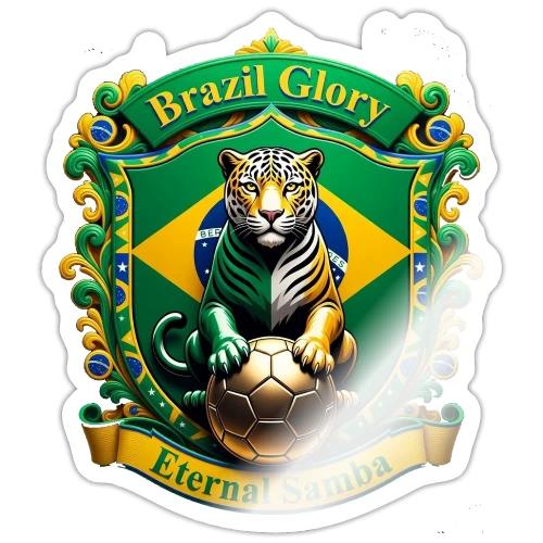 Brazil Jaguar Glory Tee, Brazilian Pride Gift - Sticker