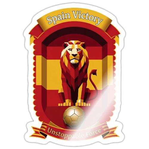Spain Lion Victory T-Shirt, Flag Pride Crest Gift - Sticker