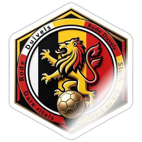 Belgium Lion Valor T-Shirt, Belgian Pride Gift - Sticker