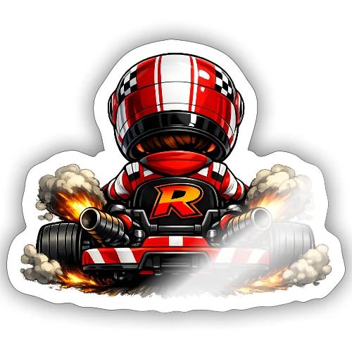 Carcadelogoracerback - Sticker