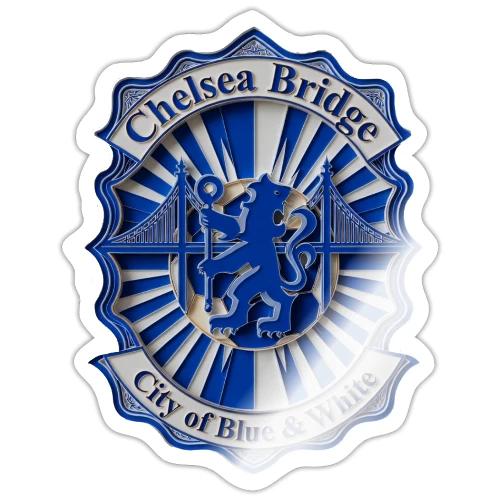Chelsea Blue Bridge T Shirt, Soccer Fan Gift - Sticker
