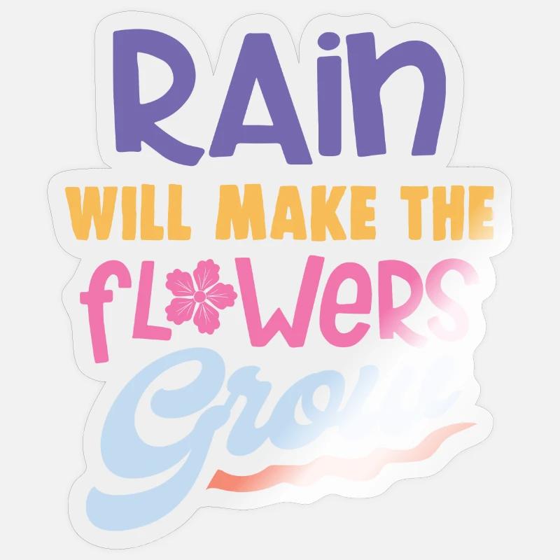 Raining Stickers | Unique Designs | Spreadshirt